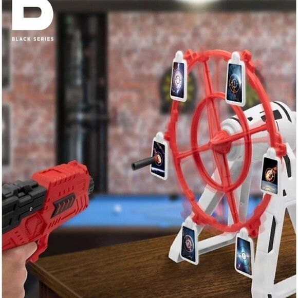 The Black Series Spin Target Blaster Set Rotating Desktop Arcade Game, toys New - Picture 6 of 13